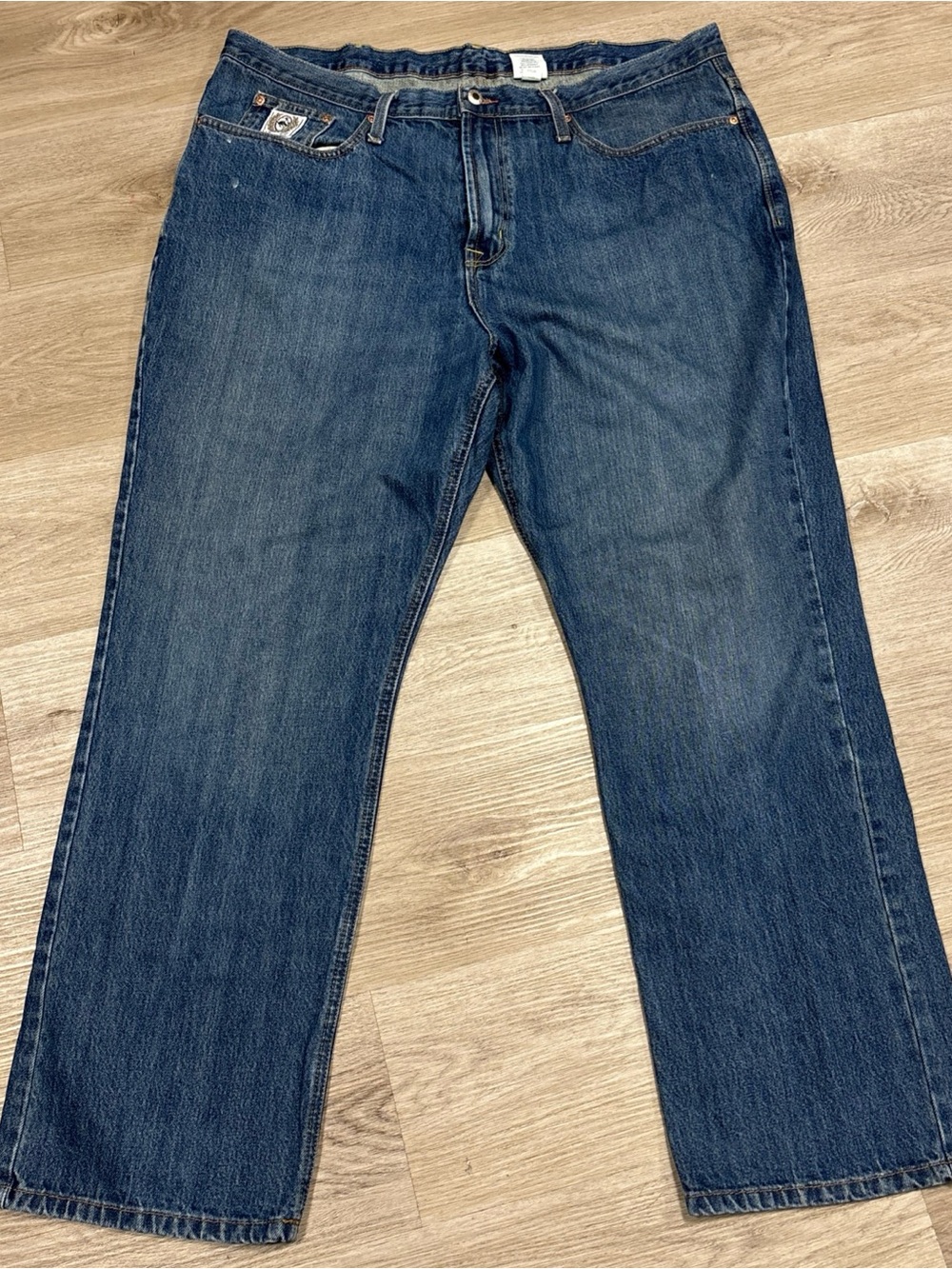Cinch Relaxed Boot Cut Jeans Mens 42x32 Blue Denim MB92834013 White Label